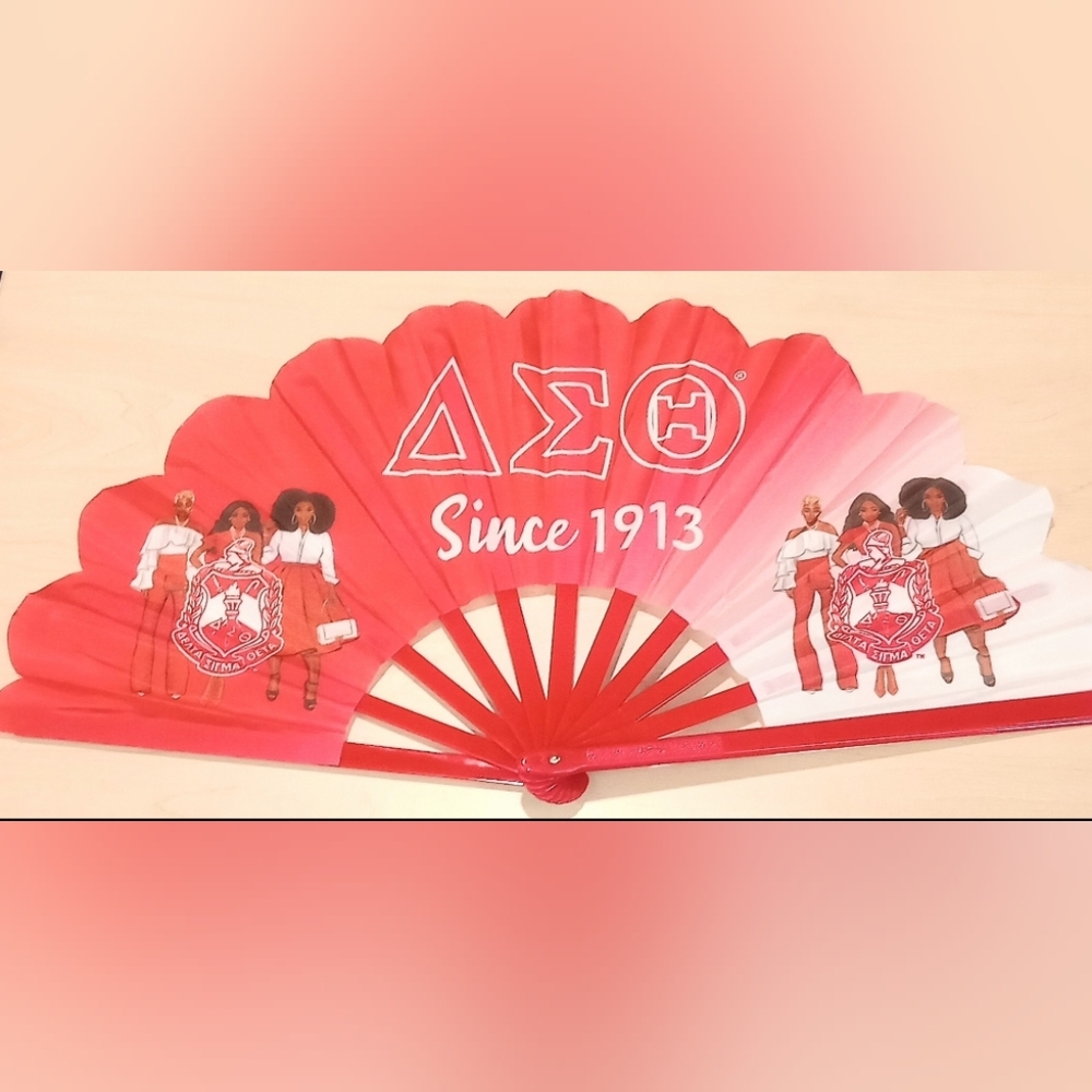 Delta Sorority Handmade 13" Fan